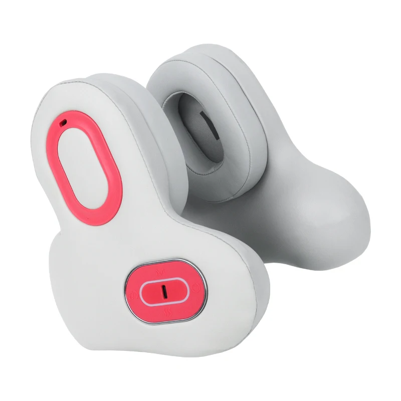 2025 New Products Vibration Red Light Heating Neck Massager Device For Pain Relief Deep Tissue With Noise-Canceling Earplugs