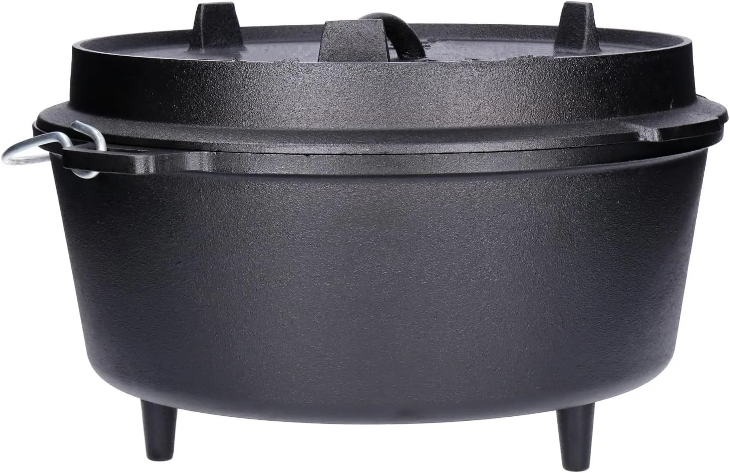 Kitchen Ware Non Stick Pre-seasoned Cast Iron Pot Dutch Oven Black Cookware Pot For Outdoor Picnic With Lid And Lapper