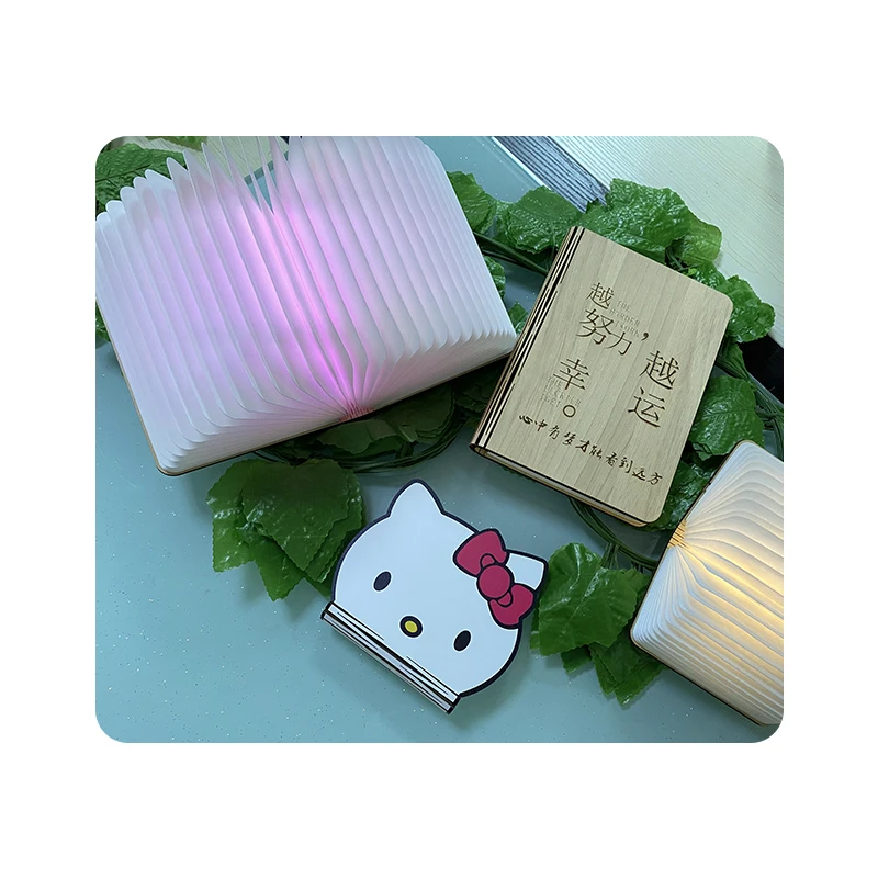 Лидер продаж, домашний декоративный Настольный светильник с Usb-зарядкой, деревянный светодиодный портативный ночник для книг