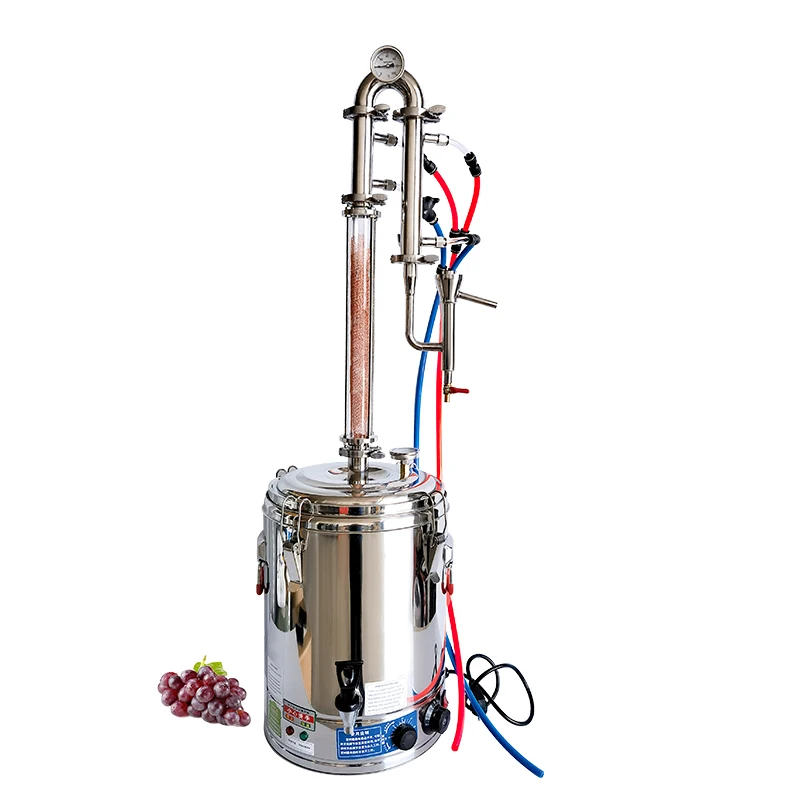 70L Household electric still crystal hollow tower column brewing equipment alcohol production equipment Copper net