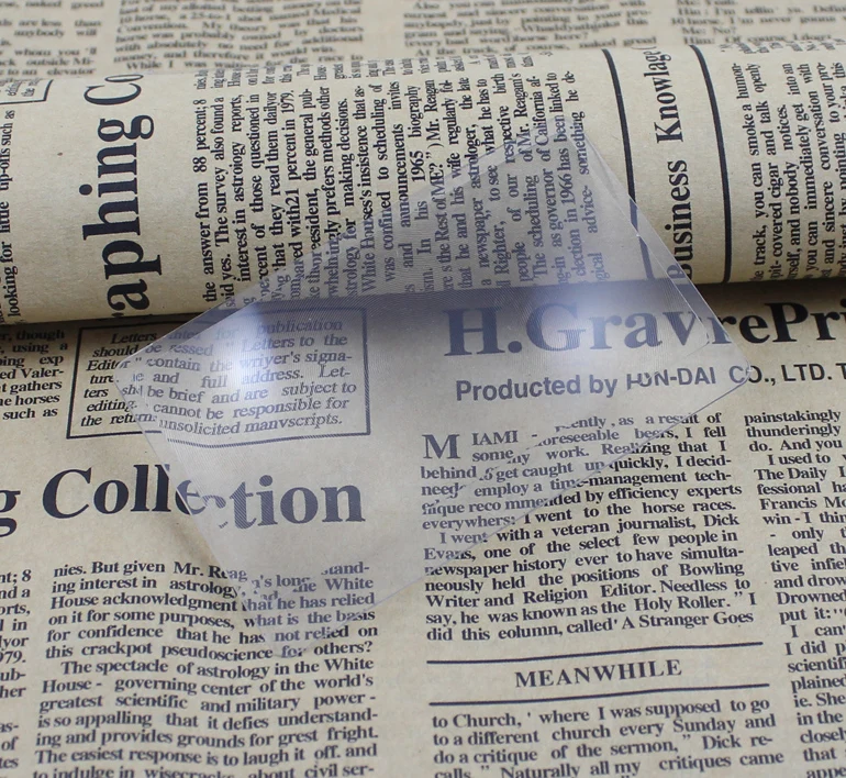 3x Magnification Fresnel Lens Full-Page Magnifier