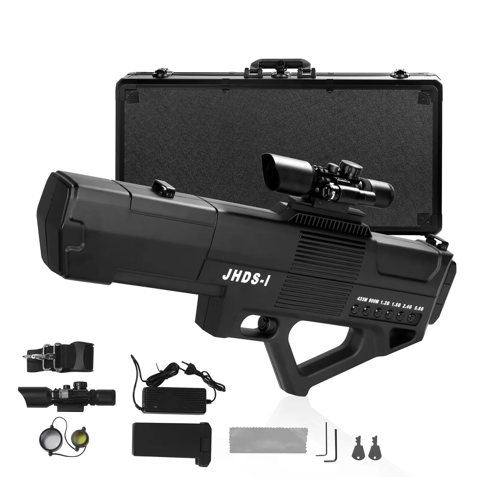 6-band 1.5-2km unmanned aerial vehicle detection device Portable  GPS unmanned aerial vehicle full frequency detection system