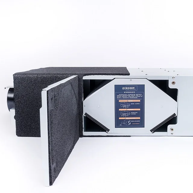 High efficiency heat energy recovery air ventilating system with air filtration