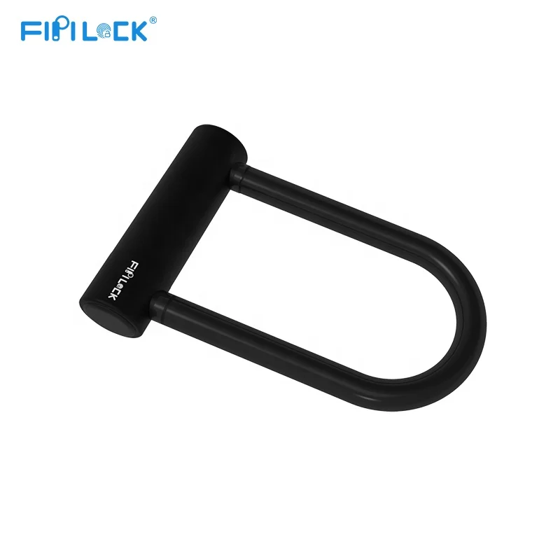  Смарт-замок Fipilock с U-образным отпечатком пальца для мотоцикла погодозащищенный зарядкой от USB защитой кражи со сканером отпечатков пальцев велосипедный