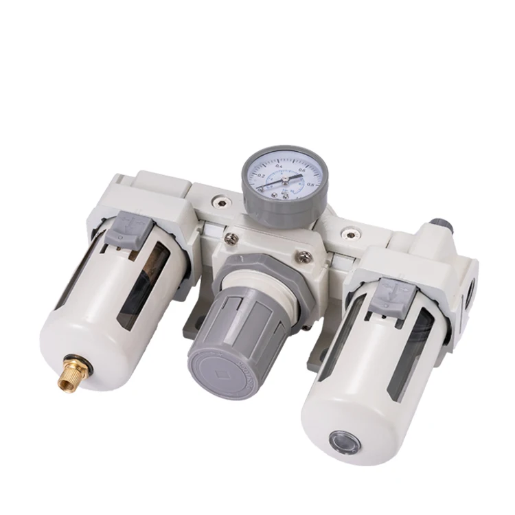 Aluminum Alloy Pneumatic Air Filter Combination Unit FRL Pneumatic Combination SMC AC4000-04