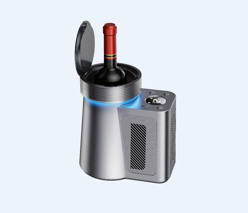 OEM Customization Smart Desktop Wine Freezer Constant Temperature Wine Cooler Home Bar Party Wine Bottle Freezer