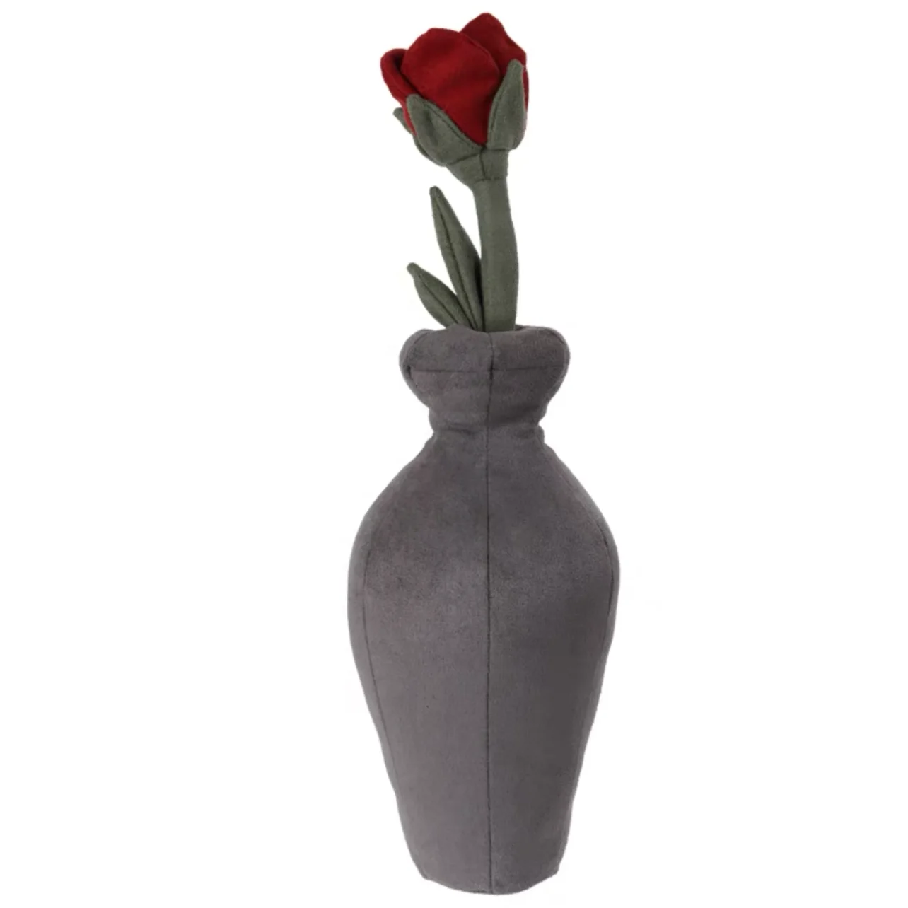 Blue gray deer skin velvet decorative vase ornament birthday gift holiday gift Home decorations