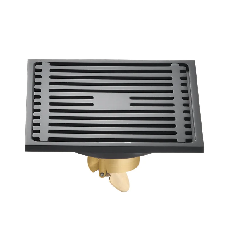 Gun Gray All-Copper Deodorizing Filter Core Handy Bathroom Sewer Bench Shower Washing Machine Accessory Stainless Steel Drain