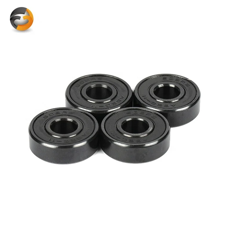 High Quality 608RS Deep Groove Wheel Bearings Cheap 608RS Black Skate Bearings Black Flash 608RS Skateboard Bearings