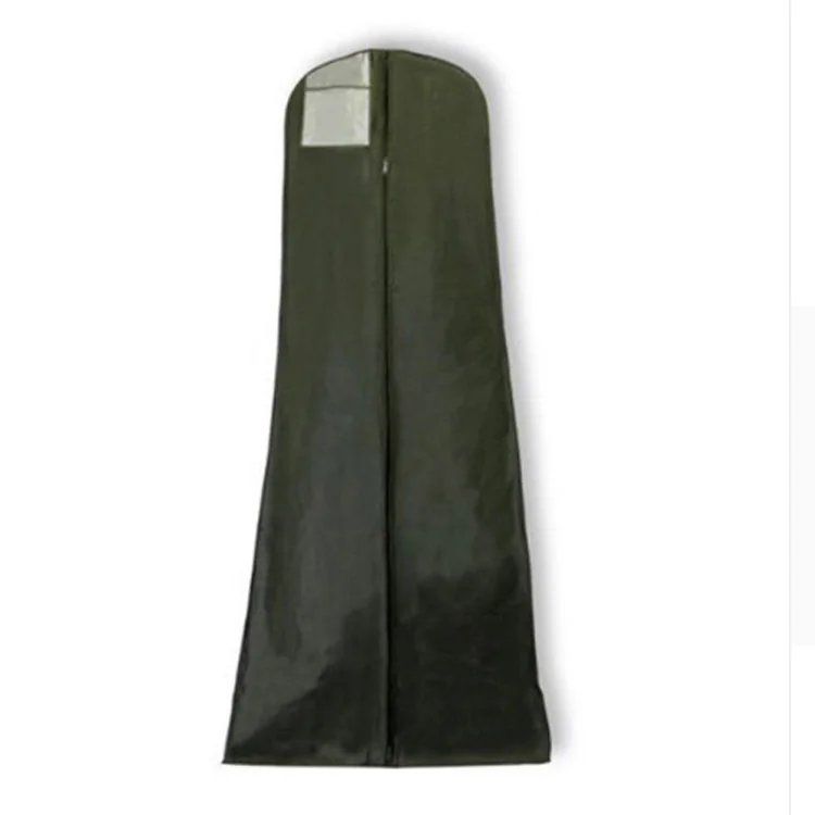 Custom Logo Foldable Oxford Non-Woven Garment Bag Dustproof Wedding Dress Cover for Long Gowns for Storage