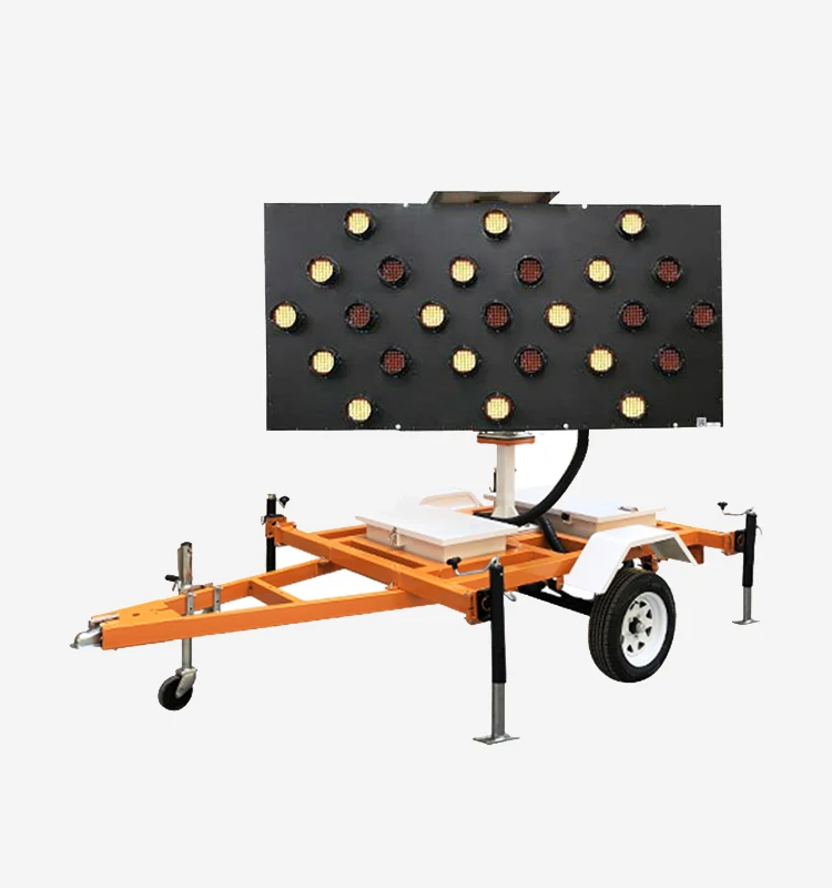 Traffic Lights Panel Sign  LED Flashing Solar Arrow  Boards Trailer