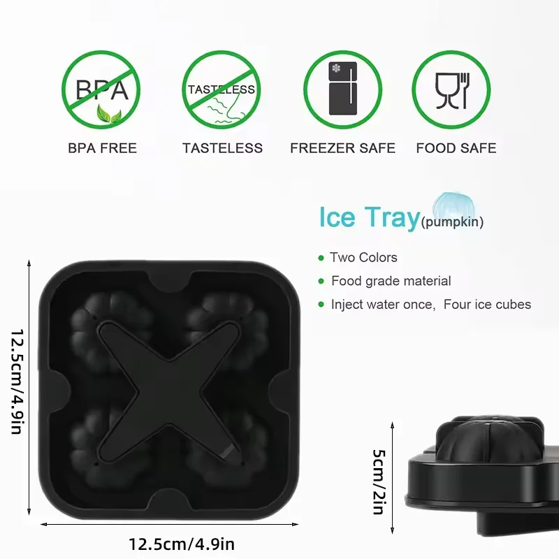 Latest design ice cube mold silicone ice block moulds ice ball maker for wine silicon mold with lid