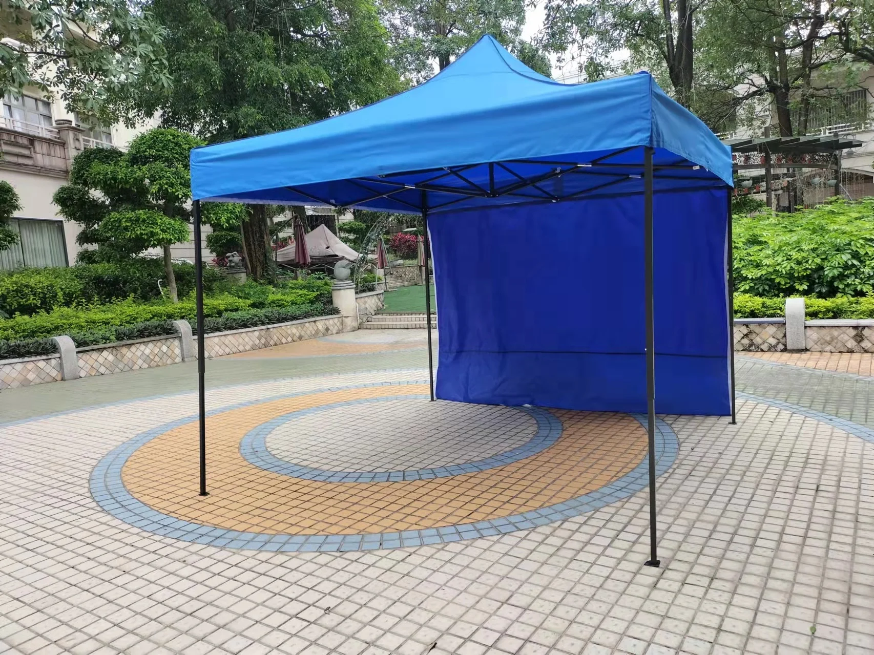 250D Oxford pop up gazebo easy to operate durable folding Gazebo Steel 3X3 tent