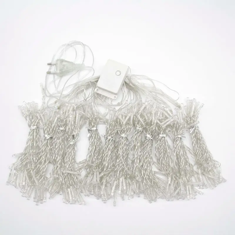 3mx1m 3mx2m  3x3m 120 192 300 Led Christmas Halloween Holiday String Led lighting Window Curtain Fairy Lights For Wedding d