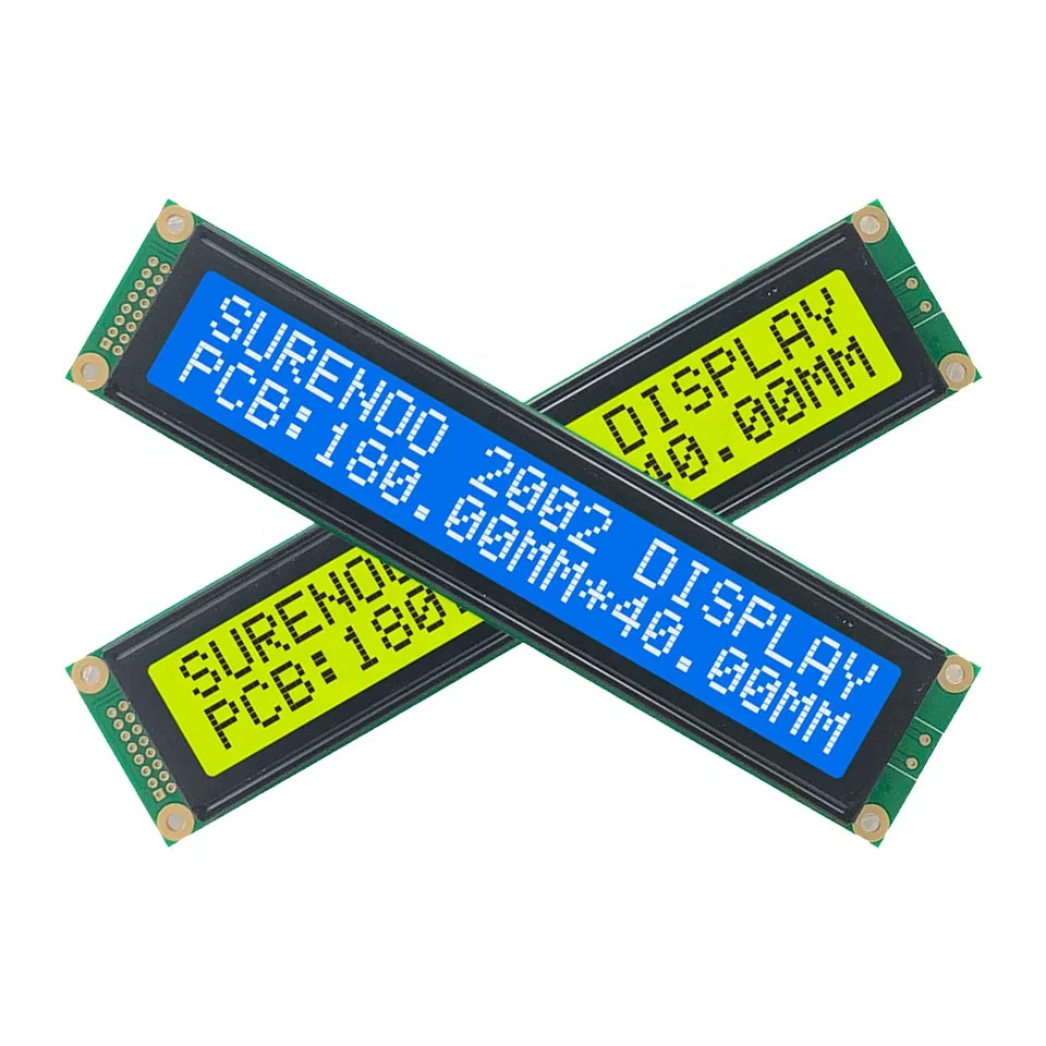 180*40MM 202 2002 20X2 Larger Character LCD Module Display Screen Panel LCM with LED Backlight SPLC780D