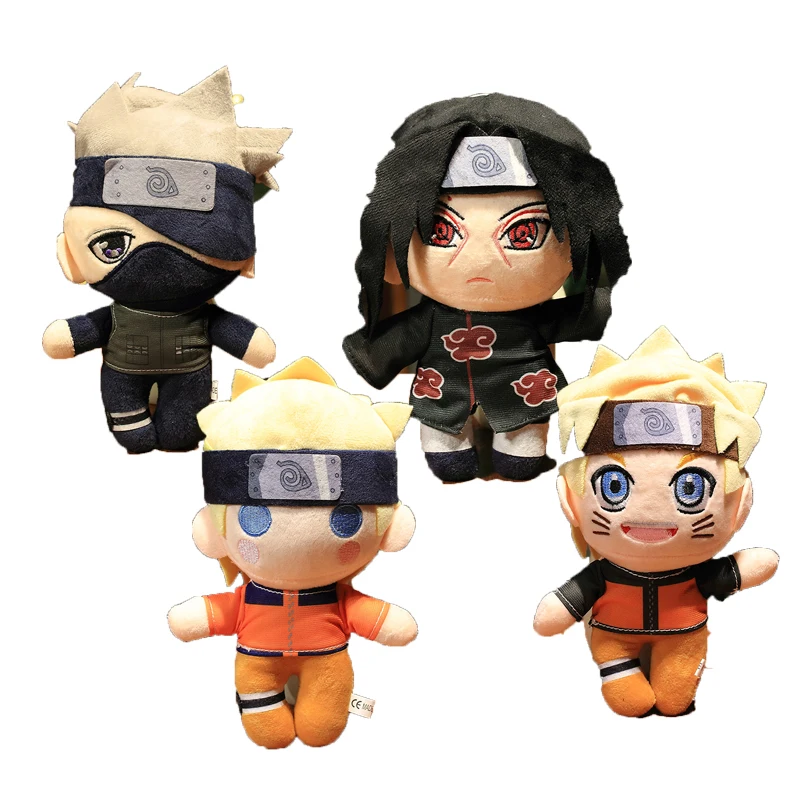 Cute Anime Plush Toys Uzumaki Doll Hatake Kakashi Uchiha Sasuke Doll Uchiha Itachi Doll Pillow Plush Toys