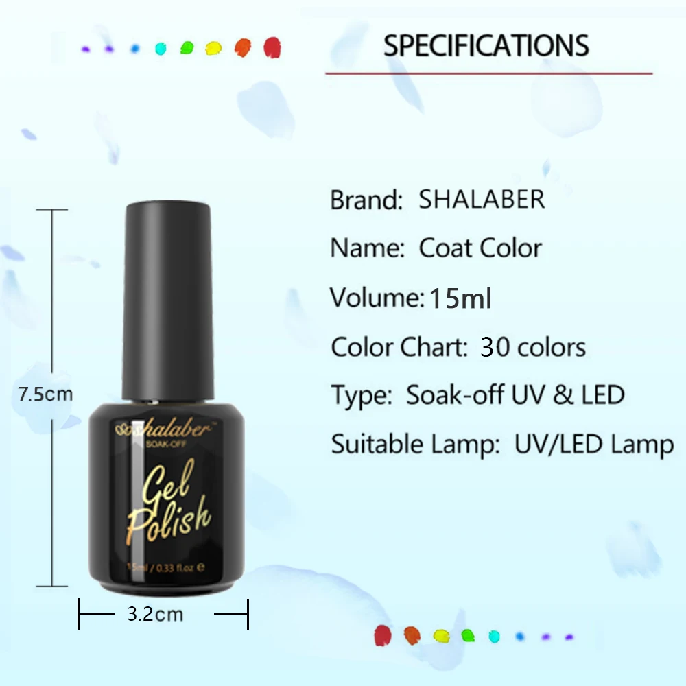 Hot Popular 30 colors Summer Collection Gel Nail Polish Set Box 15ml Bottle Uv Led Nail Gel Polish Kit