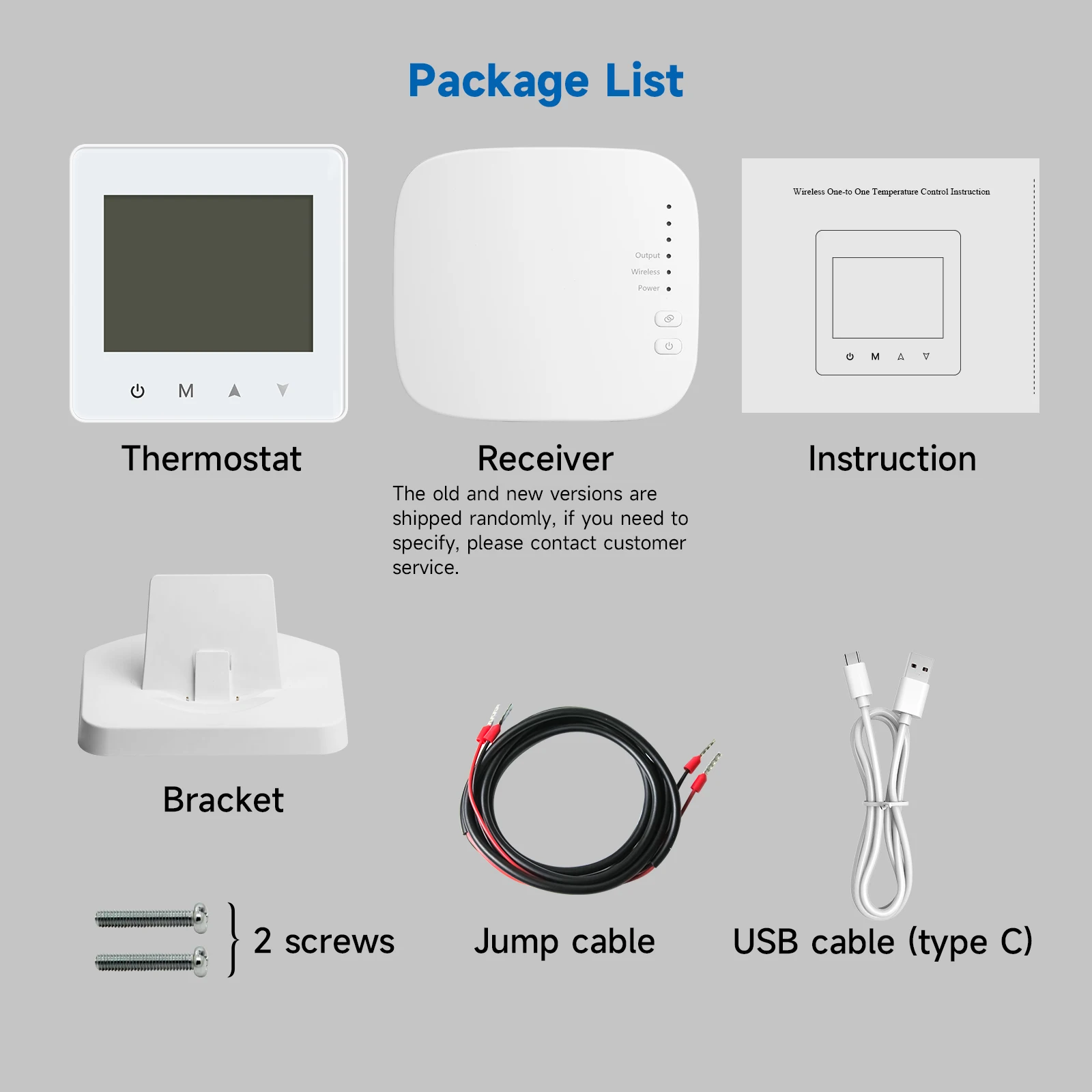 Beok wireless RF Tuya WiFi room thermostat for gas boiler heating control with battery power supply