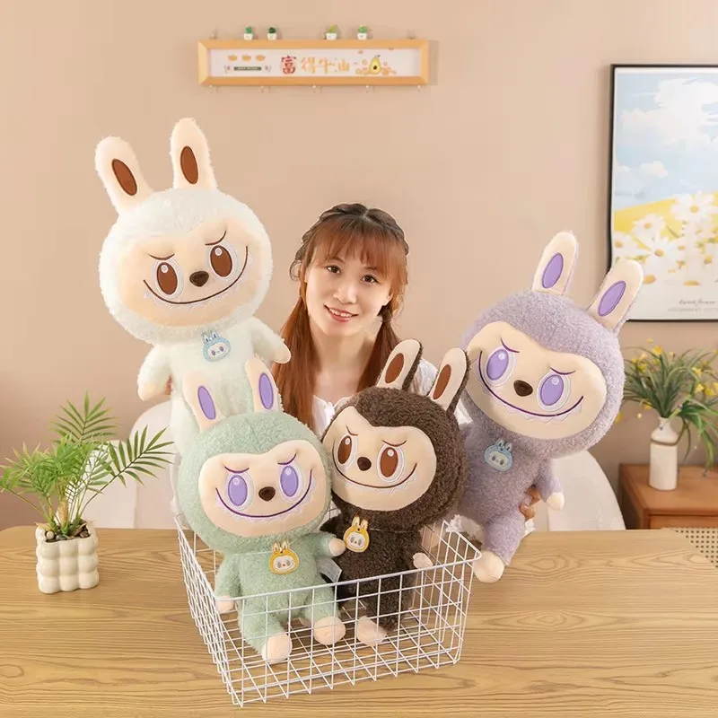 HY2 New Labubu The Monsters Have A Seat Series Action Figure Pink Green Purple Doll Anime Figurine Model Toy Gift