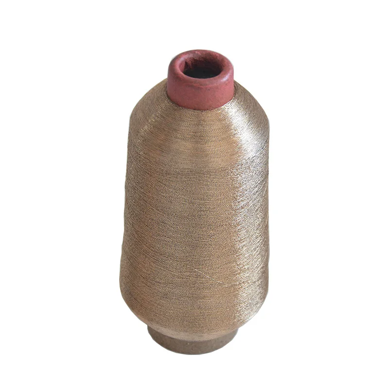 Popular Pakistan MS type TOBACCO Metallic Embroidery Thread China Lurex yarn Rainbow Color Lurex Metallic Yarn