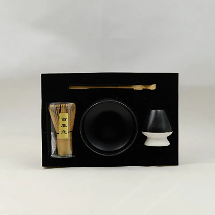 Customized Ceremonial Pink Tea whisk Matcha Set White Matcha Set Box