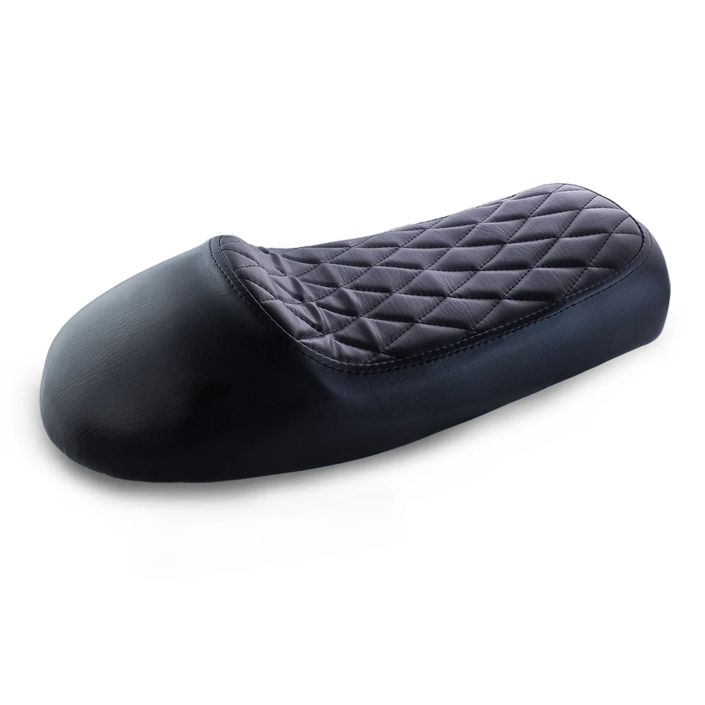 Black Leather Custom Cafe Racer motorcycle seat Parts for Honda CG125 CB 250 350 550 650 GN125 GN250