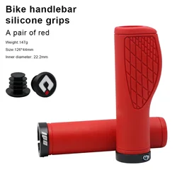ODI Bicycle Handle with Lock Ring Grips Mountain Cycling Silicone 22.2mm Anti-slip Handlebar Grip for Brompton MTB BMX Folding