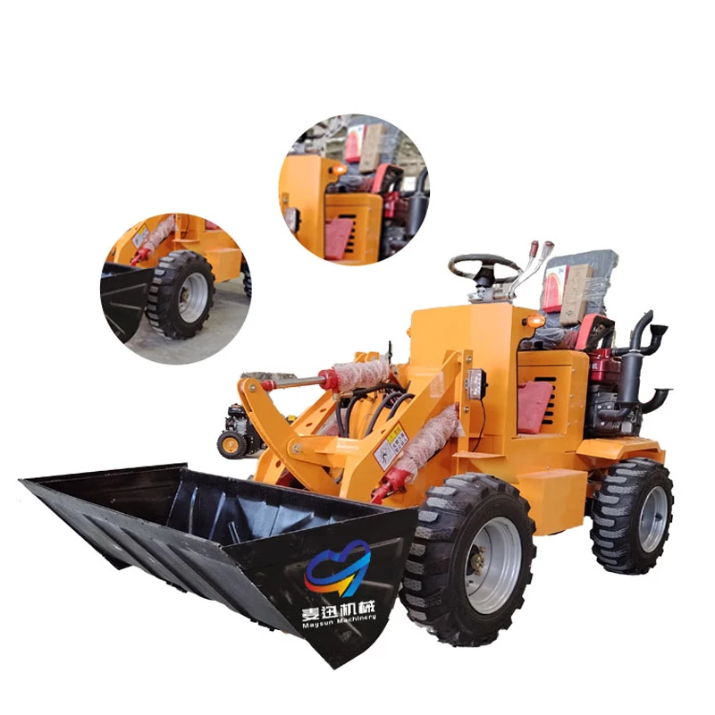 Telescopic Electric Front Loader Small Tractors Mini Wheel Loader for Efficient Load