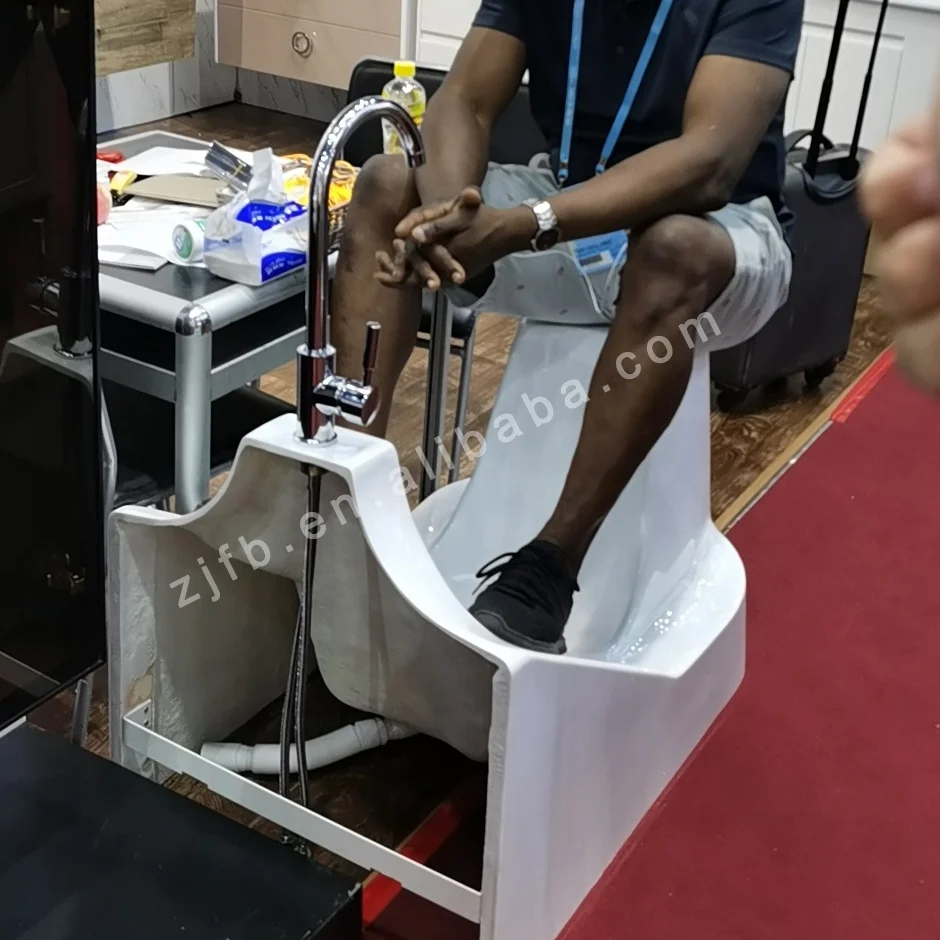 Wholesale high quality glass washbasin mosque carpet wudu foot washer basin wudumate