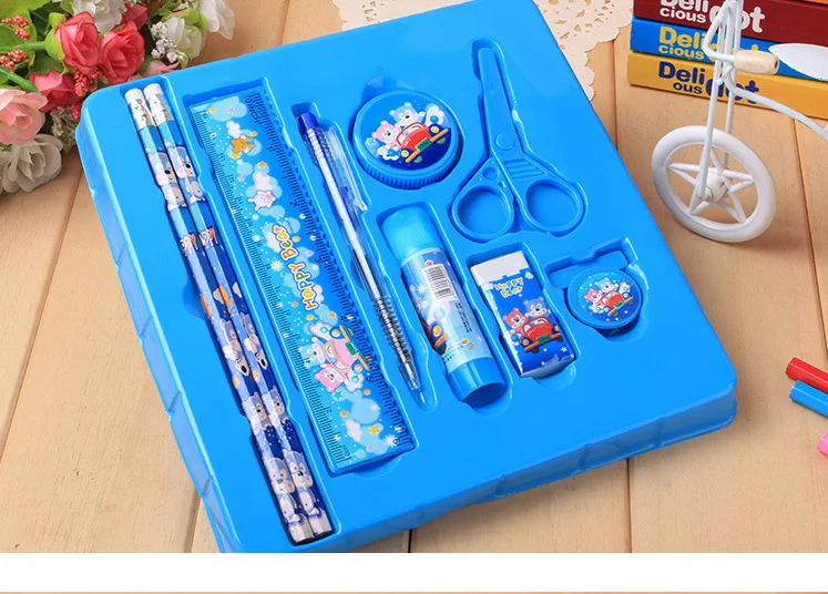 kids pencil ruler stationery multifunction creative prize gift student stationery set for Children Office & School Supplies
