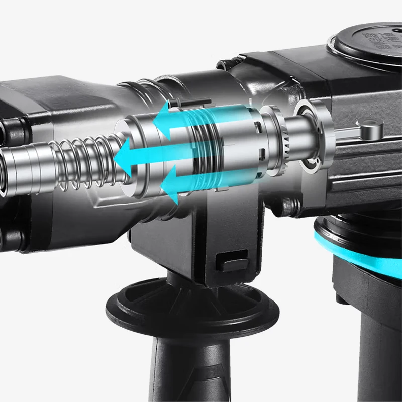 iPOPULUS 2000W 30J Concrete Breaker Machine Small Rock Breaker Hammer Hand held Demolition 0835 11E Jack Hammer Drill