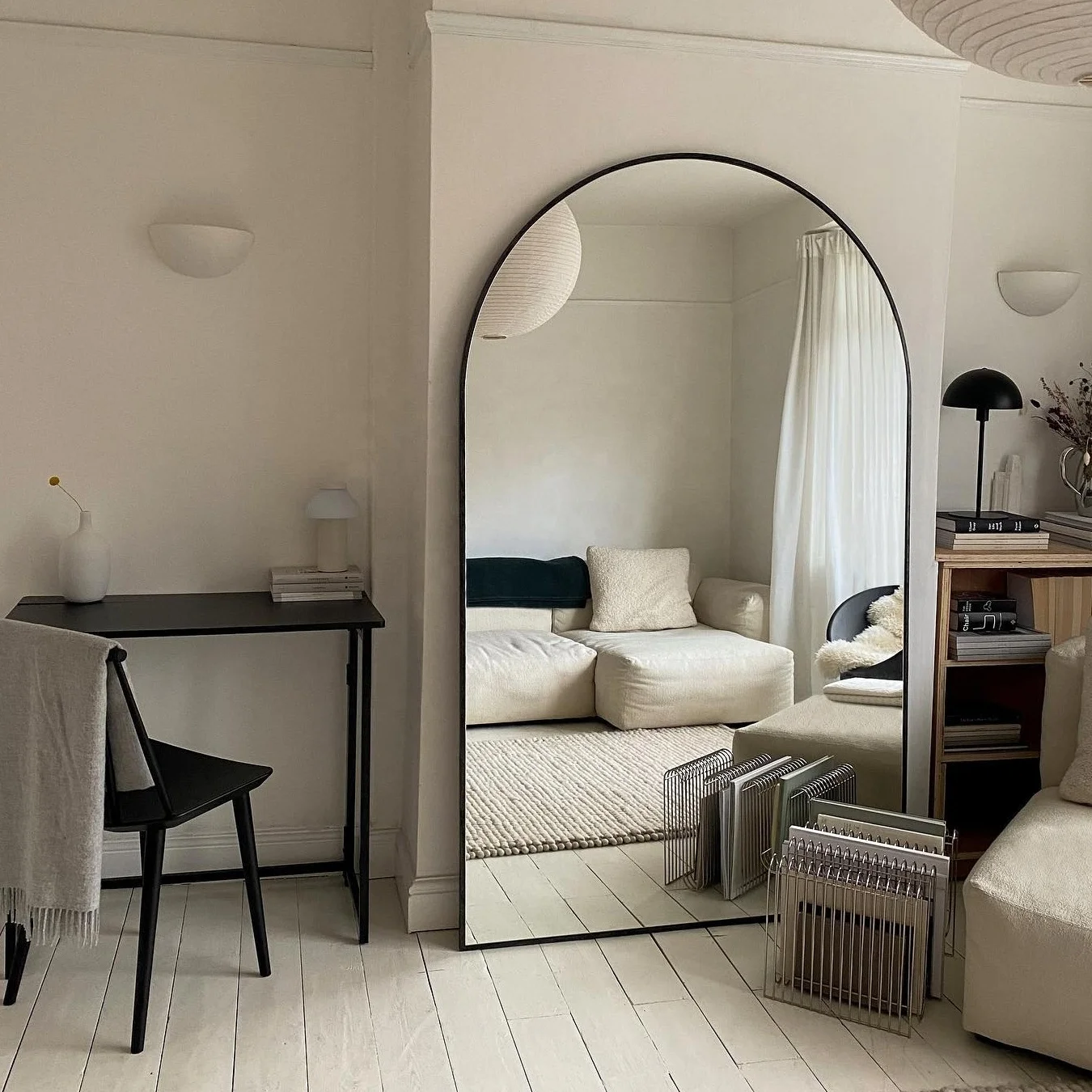 Hot design customized decor arch full length full body glass mirror decor standing Mirror