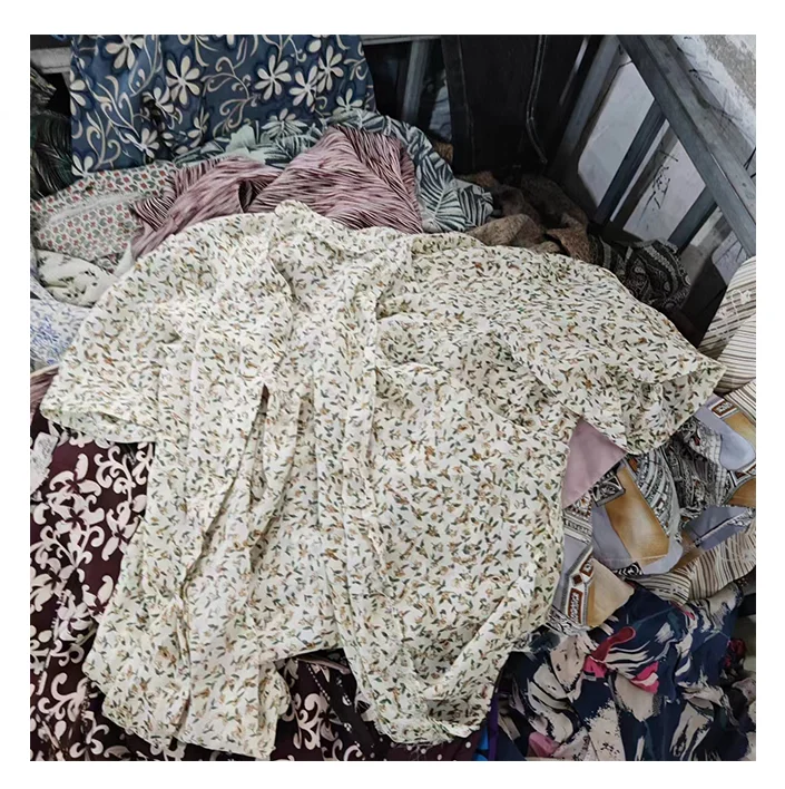 popular sale used old fashion silk blouse vintage second hand women silk shirts used clothes per kg