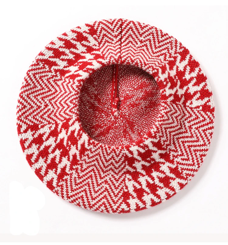 Hat beret Female Autumn And Winter Wool Beret British Knitting Artist Beret Hat Cheap For Adult