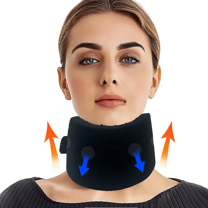 Custom Neck Support Brace Collar Adjustable Foam Cervicorrect Neck Brace For Sleeping