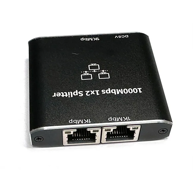 1Gbps/1000Mbps Network Splitter 2 Devices Network Simultaneously LAN Splitter with USB C Cable