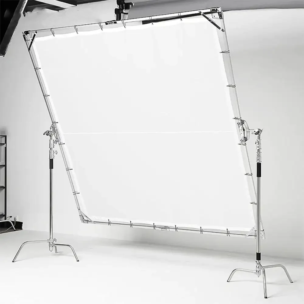 1.5 x2m m Butterfly Light Modifier Large Sun Scrim White Diffuser for Film Crew Large Advertisement Photography