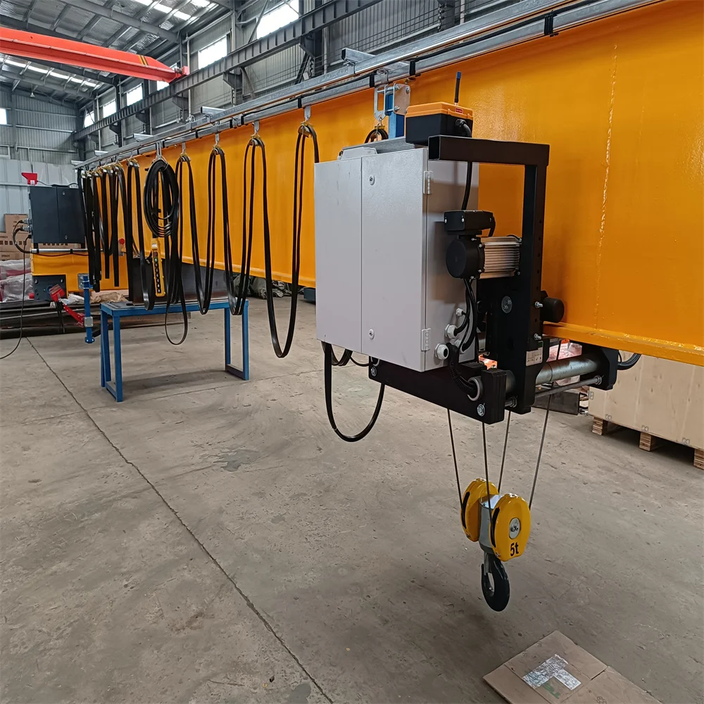 Two-Speed Lifting Varied Speed Traveling European Model Single Girder Overhead Crane with Wireless Remote Control