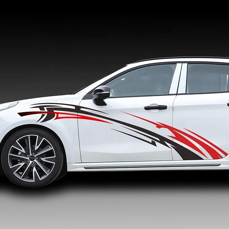 200 designs universal sticker pickup car door decals sticker design large graphics racing line car stripes body car side sticker