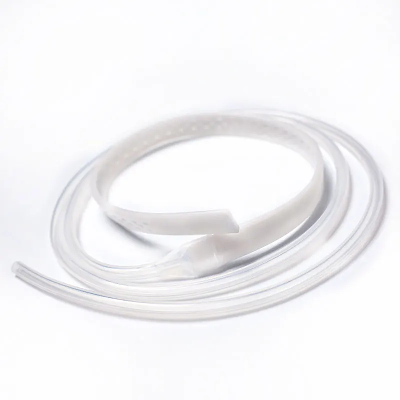 Vacuum Wound System Silicon Drainage Flat Fluted Abdominal Wound Drainage Tube