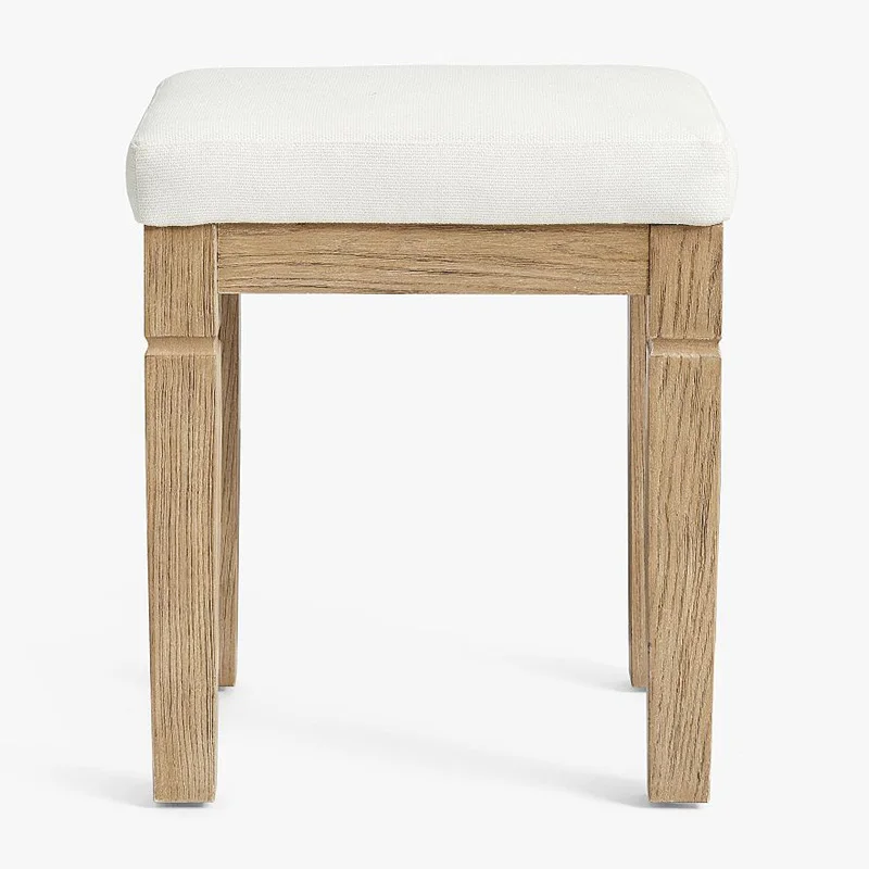 Quality Factory Color Customized Fabric Stool Modern solid wood stool for home furniture