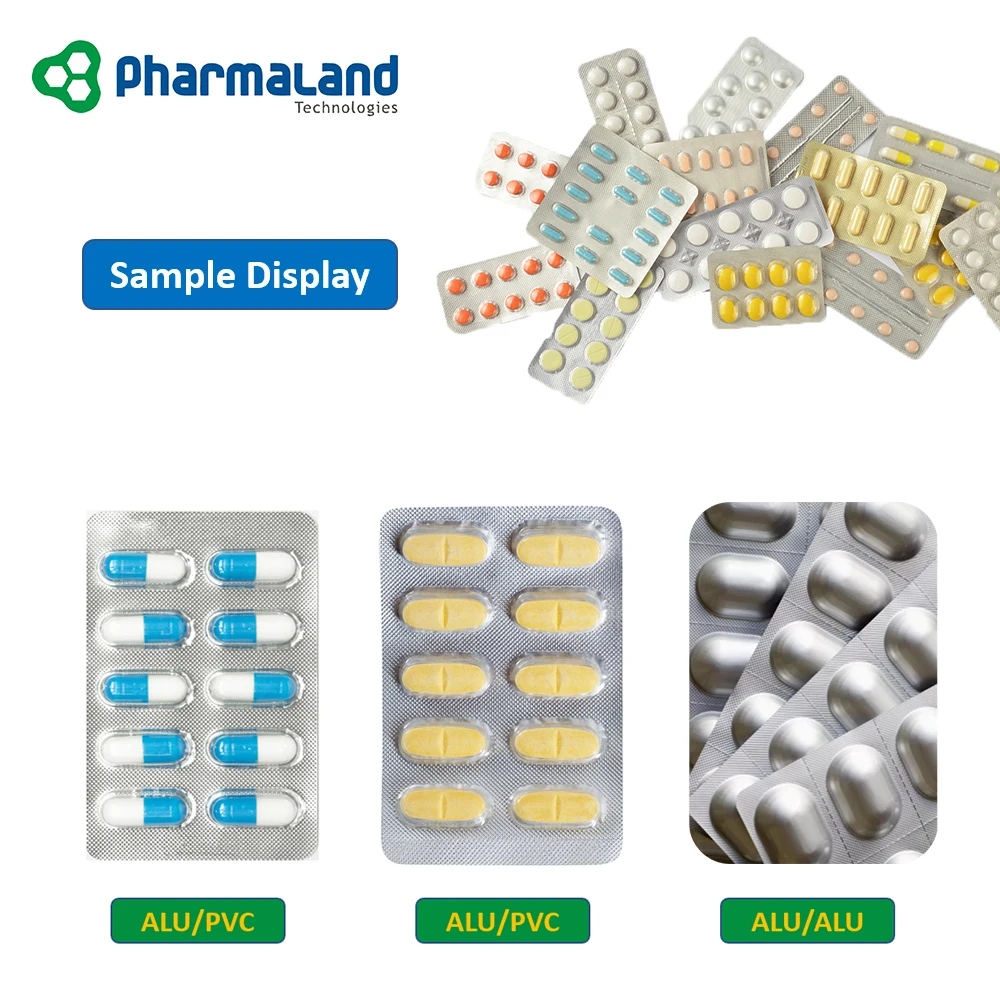 PPL-120H Automatic Blister Packing Machine For Tablets And Capsules For Technical Training Capsule Blister Machine Thermoforming