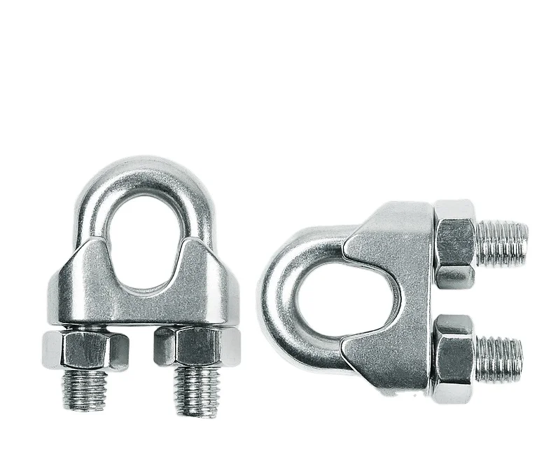 Heavy Duty Rigging Hardware Metric DIN741 wire rope clip/galvanized fastener wire rope clip
