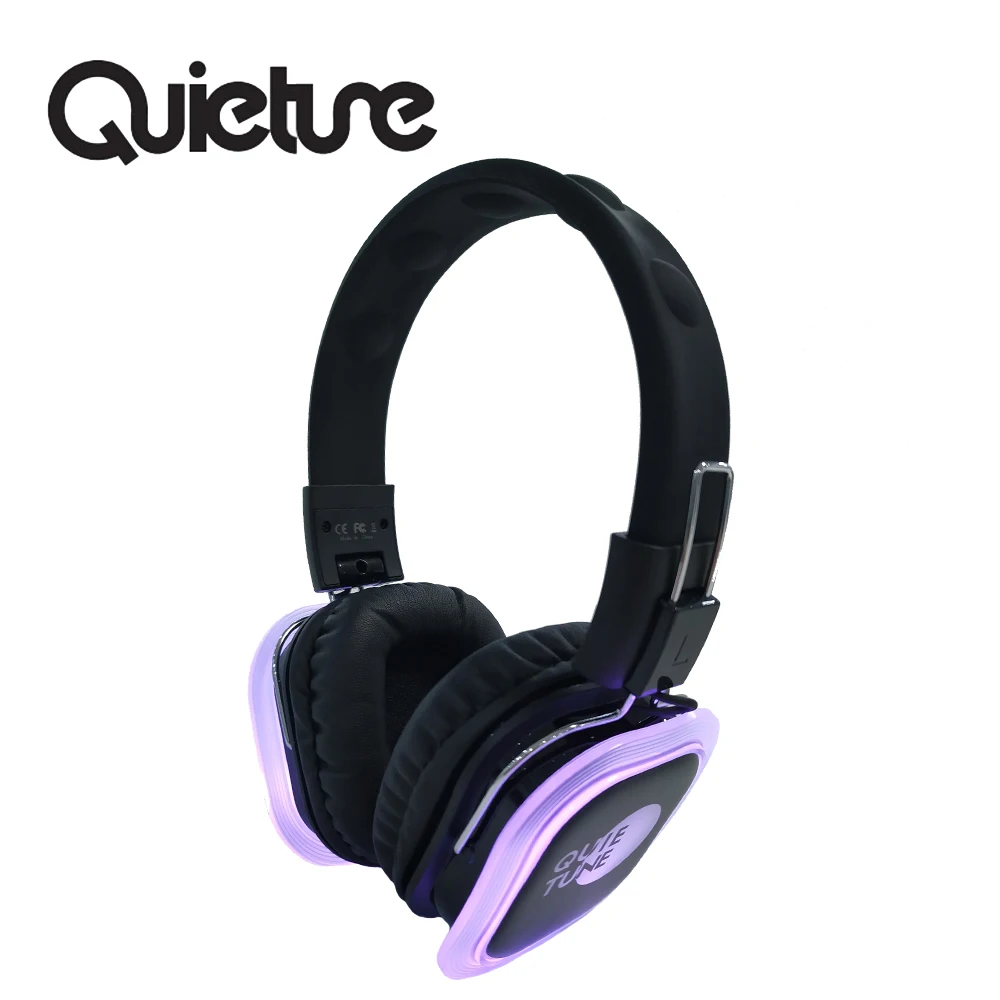 F39 HIFI Parties  Wireless Silent Disco Headphones with 3 or more Channels and LED Light within 500m Control Range