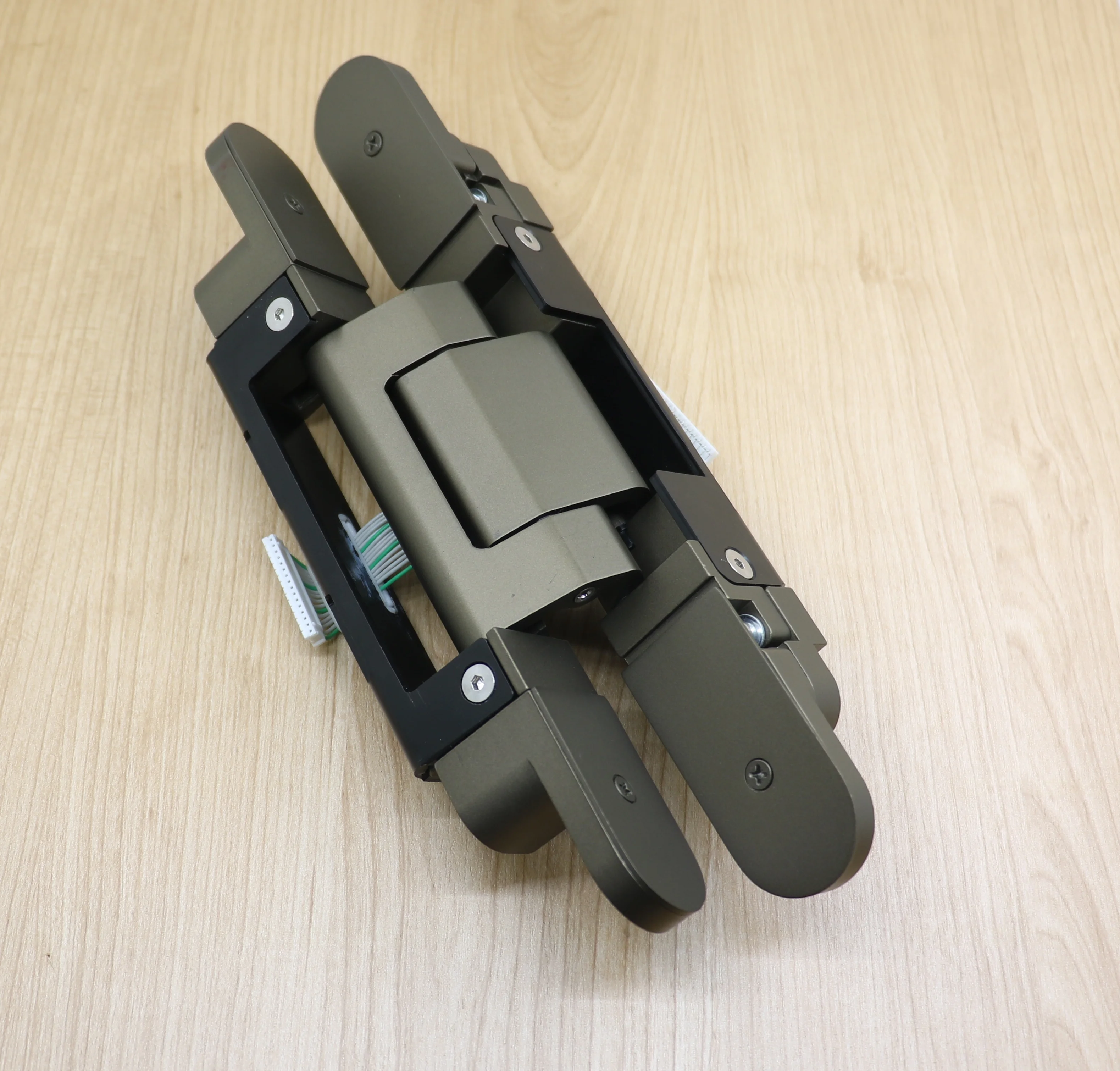 3D invisible heavy duty adjustable with wire concealed hinge zinc alloy hidden electric power transfer hinge for wooden door