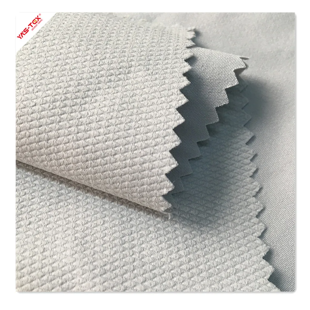 4 way stretch Polyester Spandex Cleancool Jacquard Silver ion antibacterial fiber deodorant functional fabrics for clothing