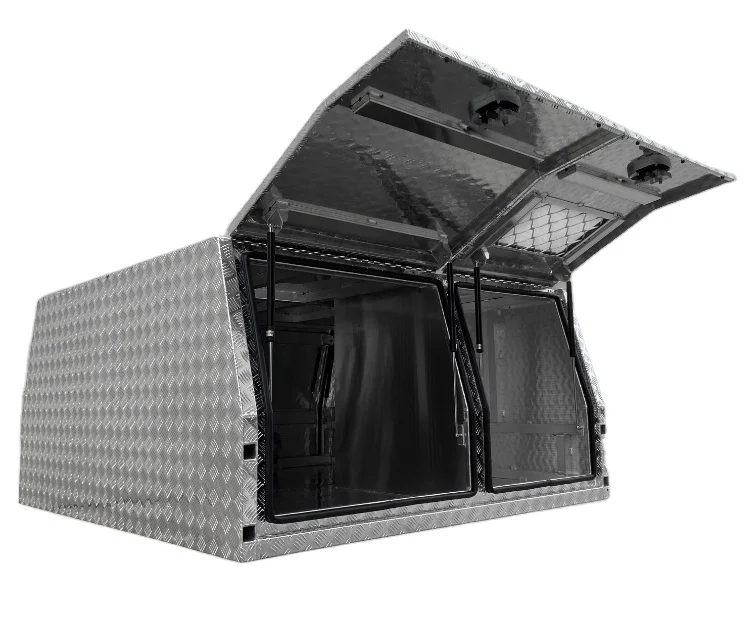 Aluminum camper trailer Storage Tool Box for pickup truck