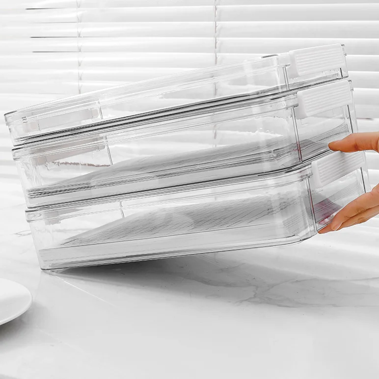 Large Capacity Plastic Transparent Storage Box for Exam Papers Household Registration Document Identification