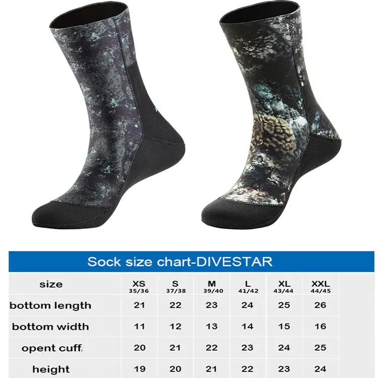 OEM Factory Water Sock Waterproof Socks Neoprene Thicken Diving Boots 5MM For Men&women&kids