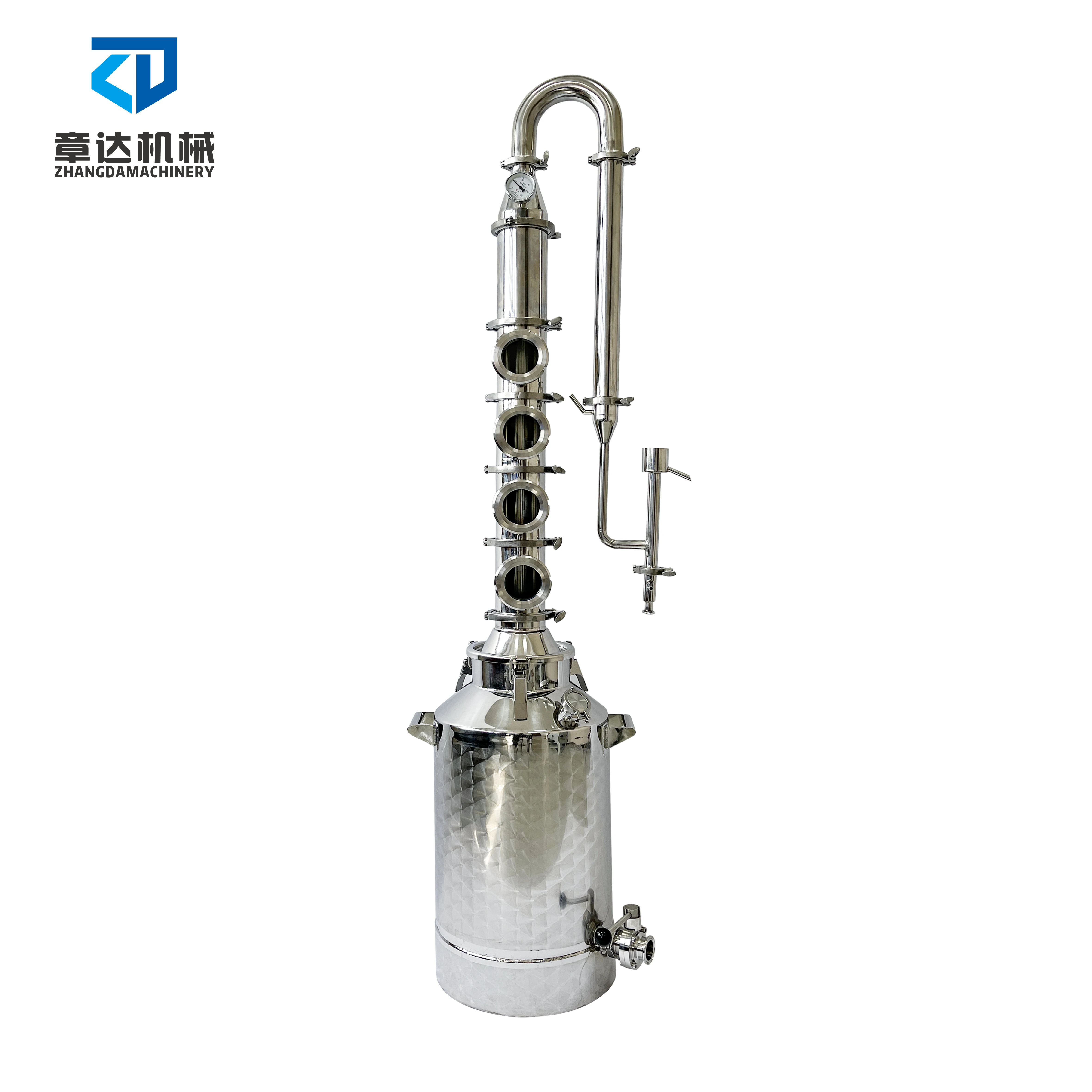 50L whisky distiller stainless steel  gin distiller with copper core plate homely distilled cooker